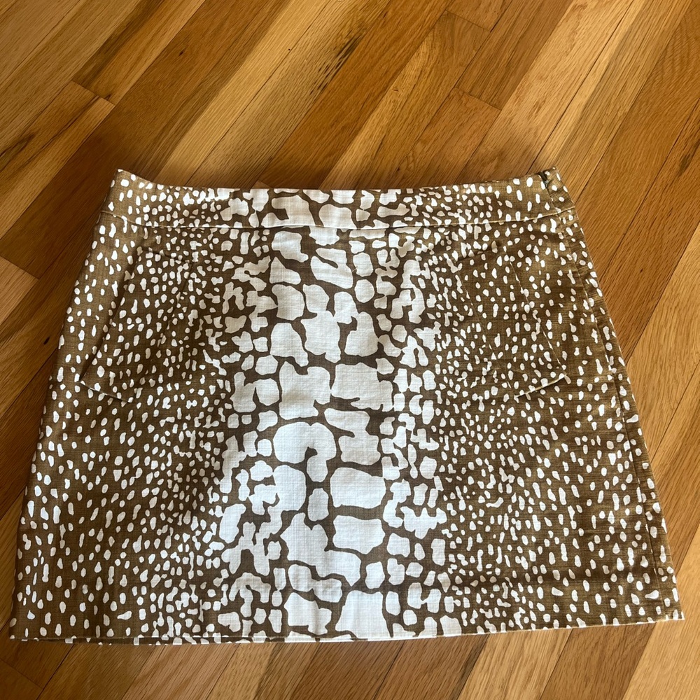 Jcrew Size 12 Python Snake A-line skirt with pockets